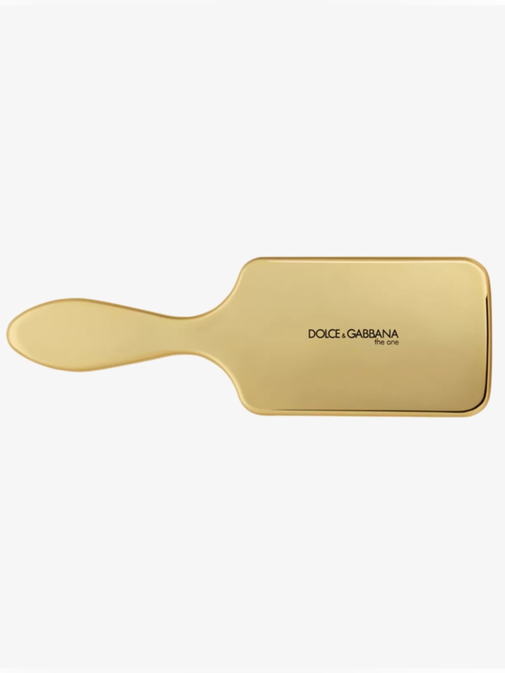 💛🆕 Dolce & Gabbana Gold Paddle Brush Hairbrush with Pouch